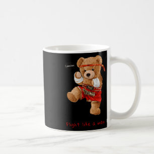 Cooler Bärenmann Boxing Fight Style Illustration G Kaffeetasse