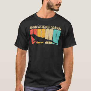 Cooler Bartdrache für die weibliche Mama Reptile L T-Shirt