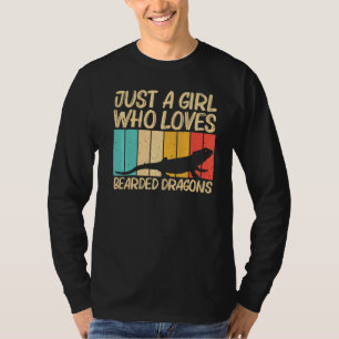 Cooler Bartdrache für Mädchen Kinder Reptilienechs T-Shirt