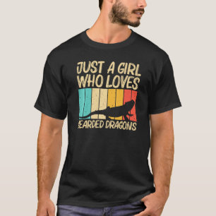 Cooler Bartdrache für Mädchen Kinder Reptilienechs T-Shirt