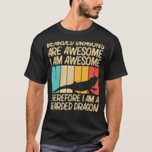 Cooler Bartdrache für Männer Frauen Reptilienechse T-Shirt