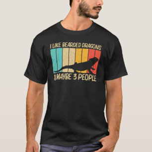 Cooler Bartdrache für Männer Frauen Reptilienechse T-Shirt