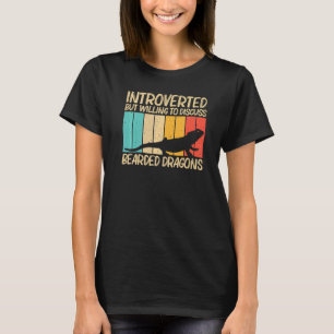 Cooler Bartdrache für Männer Frauen Reptilienechse T-Shirt
