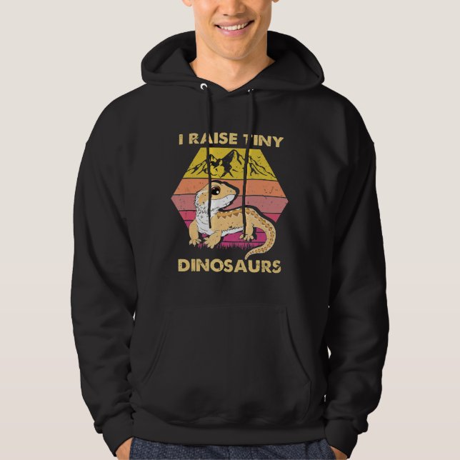 Cooler bärtiger Drache Mommy KostümReptil Hoodie (Vorderseite)