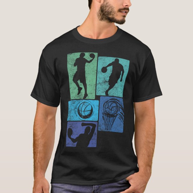 Cooler Basketball-Design Basketball-Basketball-Bas T-Shirt (Vorderseite)