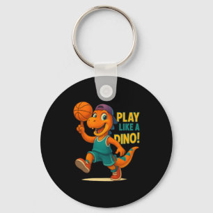Cooler Basketball Dinosaurier Spieler Kulinarische Schlüsselanhänger