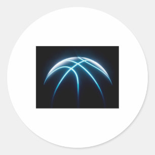Cooler Basketballball Runder Aufkleber