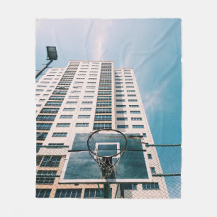 Cooler Basketballkorb Fleecedecke