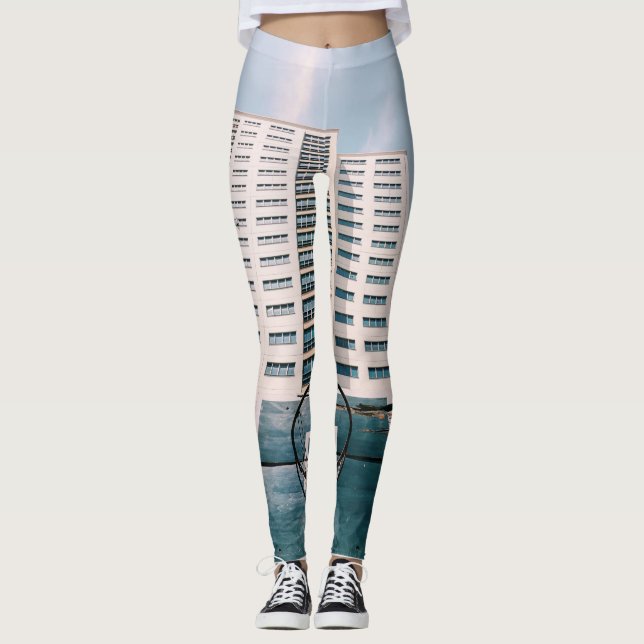 Cooler Basketballkorb Leggings (Vorderseite)