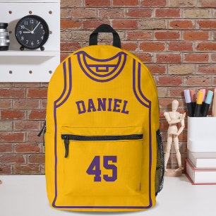 Cooler Basketballspielername und -nummer angepasst Bedruckter Rucksack