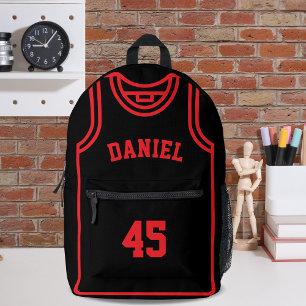 Cooler Basketballspielername und -nummer angepasst Bedruckter Rucksack