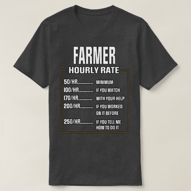 Cooler Bauer Sprichwort Bauer T-Shirt (Design vorne)