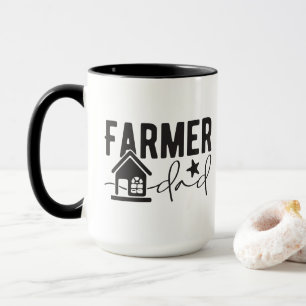 Cooler Bauer Vater Wortart hinzufügen Tasse