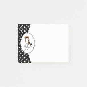 Cooler Beagle mit Sonnenbrille (Tri-Farbe 3) Funny Post-it Klebezettel