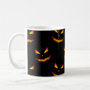Cooler beängstigender Jack O'Lantern-Gesichtsaussc Kaffeetasse