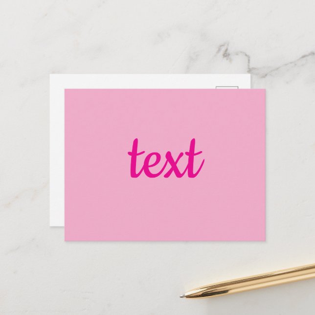 Cooler benutzerdefinierbarer Text Postkarte (Vorderseite/Rückseite Beispiel)
