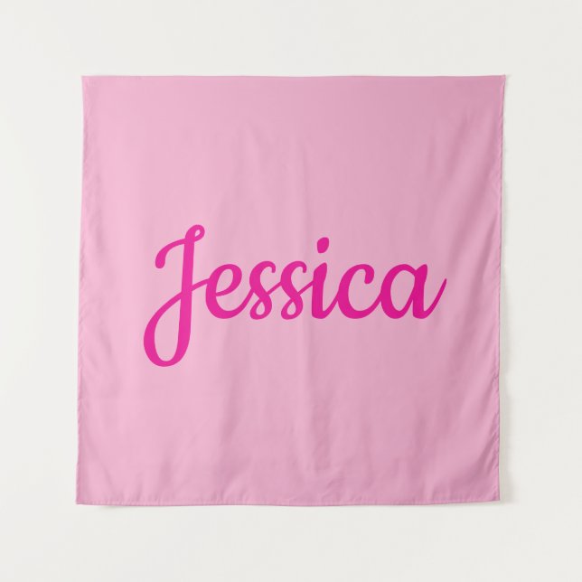 Cooler benutzerdefinierbarer Text Wandteppich (Vorderseite)