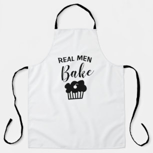 Cooler, benutzerdefinierter Real Men Bake Schürze