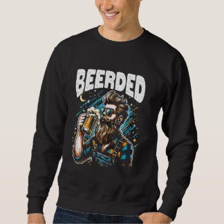 Cooler Bierpuffer für Bartleute Sweatshirt