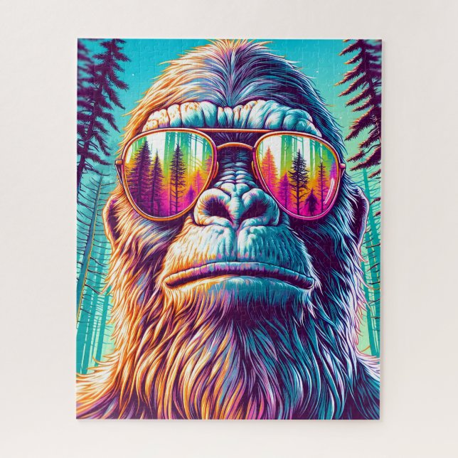 Cooler Bigfoot in Angesagter Sonnenbrille (Vertikal)