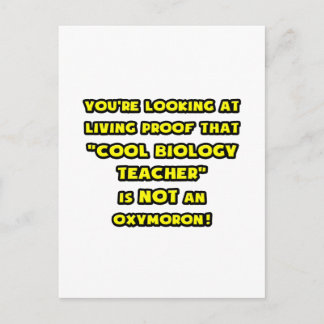 Cooler Biologielehrer ist kein Oxymoron Postkarte