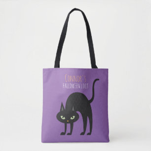 Cooler Black Cat Kids Trick oder Treat Tasche