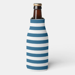 Cooler blau-weiß gestreifte Flasche Flaschenkühler