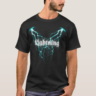 Cooler Blauer Blitz T-Shirt