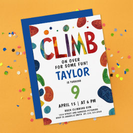 Cooler Blauer Rock Abenteuer Geburtstag Einladung