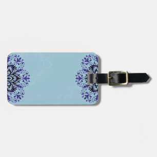 Cooler blauer Vintager Gepäckumbauentwurf Gepäckanhänger