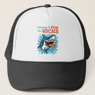 Cooler Blauhai für Kicks Truckerkappe