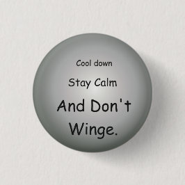 "Cooler Bleibe Ruhe" > Positive Meldungsschaltfläc Button