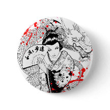 Cooler Blut-Spritzer Geisha mit