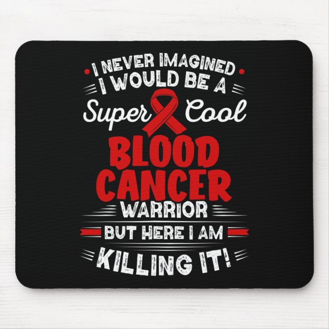 Cooler Blutkrebs-Krieger Blutkrebs Bewusstsein Mousepad (Vorne)