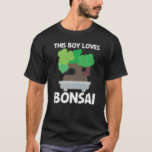 Cooler Bonsai für Jungen Kinder Baum Pflanze Garte T-Shirt