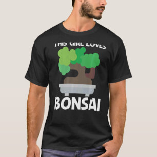 Cooler Bonsai für Mädchen Kinder Baum Pflanze Gart T-Shirt