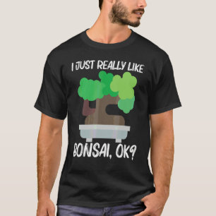 Cooler Bonsai für Männer Frauen Baum Pflanze Garte T-Shirt