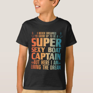 Cooler Bootschkapitän Für Männer Frauen Segel Pont T-Shirt