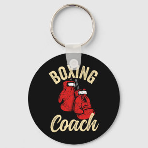 Cooler Boxcoach rote Handschuhe Kickboxen Kickboxe Schlüsselanhänger