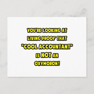 Cooler Buchhalter ist kein Oxymoron Postkarte