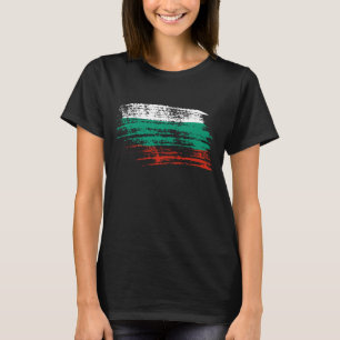 Cooler bulgarischer Flaggenentwurf T-Shirt