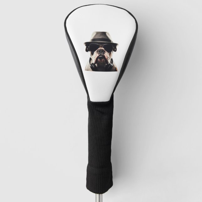 Cooler Bulldog Golf Headcover (Vorderseite)