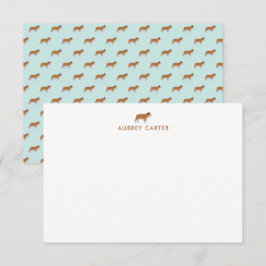 Cooler Bulldog Personalisiert Danke Mitteilungskarte