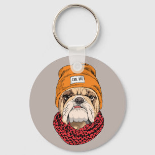 Cooler Bulldog Schlüsselanhänger
