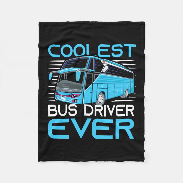 Cooler Busfahrer je Fleecedecke (Vorderseite)