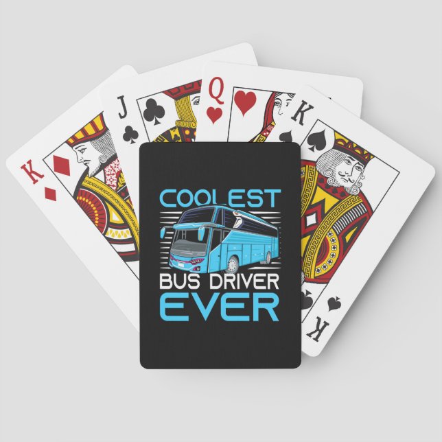 Cooler Busfahrer je Spielkarten (Rückseite)
