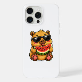 Cooler Capybara Wassermelone Sommer iPhone 15 Pro Max Hülle