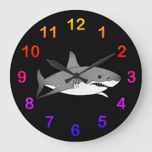 Cooler Cartoon Große Wanduhr