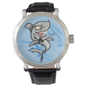 Cooler Cartoon Shark Armbanduhr