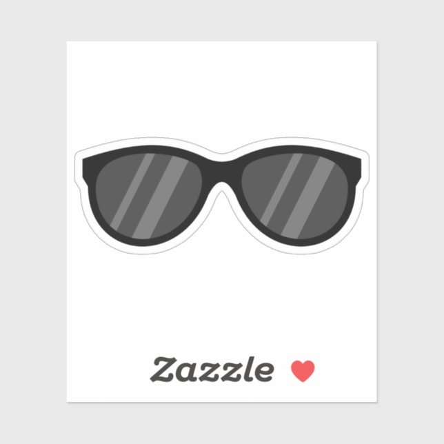 Cooler Cartoon Sonnenbrille Aufkleber (Blatt)